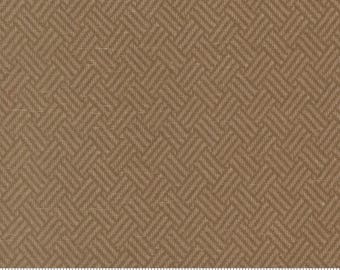 108" Prairie Gatherings Flannel Teak by Primitive Gatherings for Moda Fabrics 108033 14F Fabric is sold in HALF YARD increments