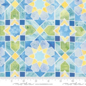 Sunshine Blue Skies Mosaic Sky Multi by Create Joy Project for Moda Fabrics 39822 11 Fabric sold in HALF YARD increments