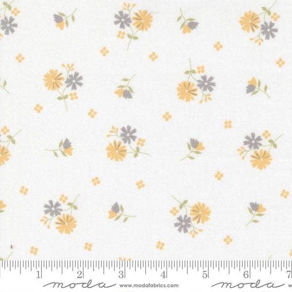 Buttercup & Slate Daisy Oh Cloud by Corey Yoder for Moda Fabrics 29153 11 This fabric is sold in HALF Yard increments