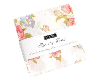 Memory Lane Mini Charm Pack 42 Pieces by Brenda Riddle Designs for Moda Fabrics 18780MC
