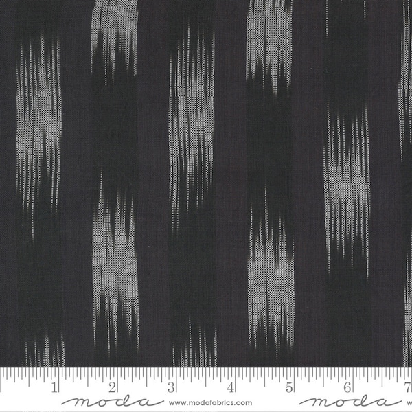 Low Volume Wovens Low Volume Ikat Charcoal by Jen Kingwell for Moda Fabrics 18201 29 Sold in HALF yard increments