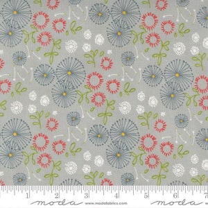 Dandi Duo Little Bitties Slate by Robin Pickens for Moda Fabrics 48752 16 Sold in HALF yard increments