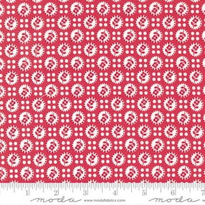 Lighthearted Sweet Red by Camille Roskelley for Moda Fabrics 55292 12 Fabric sold in HALF YARD increments