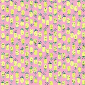 Fandango Pineapples from Dear Stella - STELLA-D1939 Fandango This fabric is sold in HALF YARD increments.