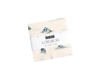 Longshore Charm Pack by Janet Clare for Moda Fabrics - 42 Pieces - 24610PP