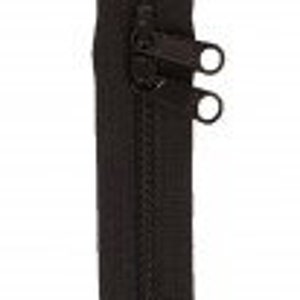 Cremallera negra de doble deslizamiento para bolsos de mano de 40 pulg. de ByAnnie ZIP40-105. Cremalleras de 40 pulgadas para bolsos
