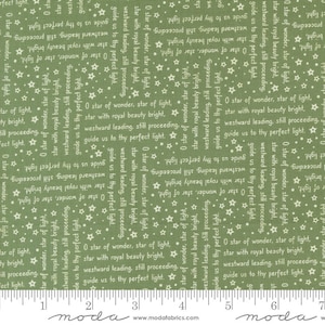 Starberry Woven Song Green by Corey Yoder for Moda Fabrics 29184 23 Sold in HALF yard increments