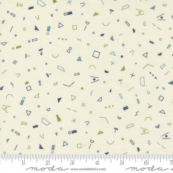 Collage Bits and Bobs parchment by Janet Clare for Moda Fabrics 16954 13 Sold in HALF yard increments