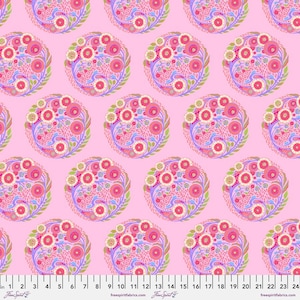 Parisville (Deja Vu) Topiary Strawberry by Tula Pink for Free Spirit Fabrics PWTP188.STRAWBERRY Fabric is Sold in HALF yard increments