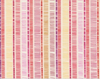 Superbloom Scribble Stripe Cream by Robin Pickens for Moda Fabrics 48785 11 Sold in HALF yard Increments