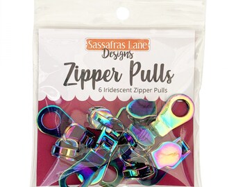 Rainbow Irredescent Zipper Pulls by Sassafras Lane Designs SASSKIT14R