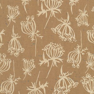 Riverbend Mocha Flowers By Anna Graham for Robert Kaufman AFH-21881-227 MOCHA Sold in HALF yard increments