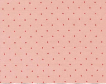 Country Rose Dots Pale Pink by Lella Boutique for Moda Fabrics 5175 12 Sold in HALF yard increments