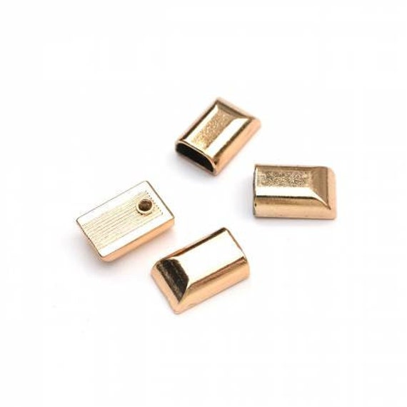 Rectangular Strap End Caps Gold (1 1/2 Rectangular Strap End Caps Gold (1 1/2