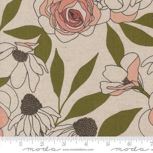Botany Linen Cabbage Paper Linen by Alli K Design for Moda Fabrics 11550 11L Fabric is sold in HALF Yard increments