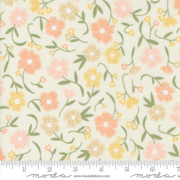 Flower Girl Flower Fields Porcelain by Heather Briggs of My Sew Quilty Life for Moda Fabrics 31730 11 Sold in HALF yard increments