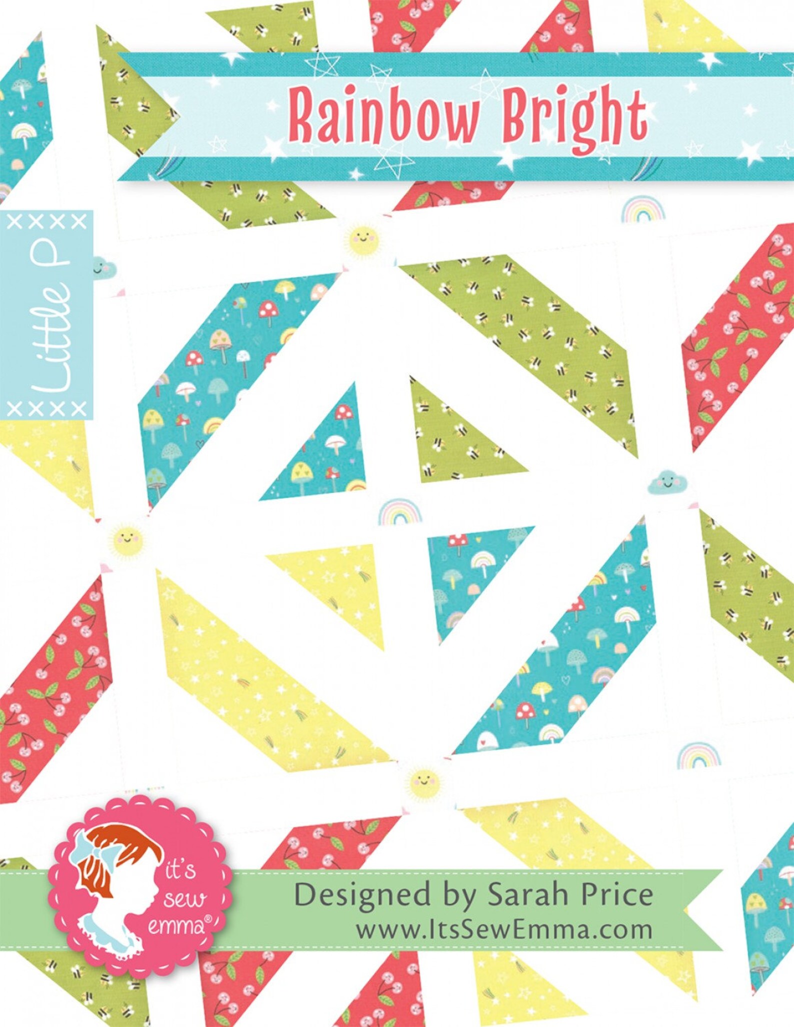 Rainbow Bright Quilt Kit Pattern by Sarah Price Little P Etsy