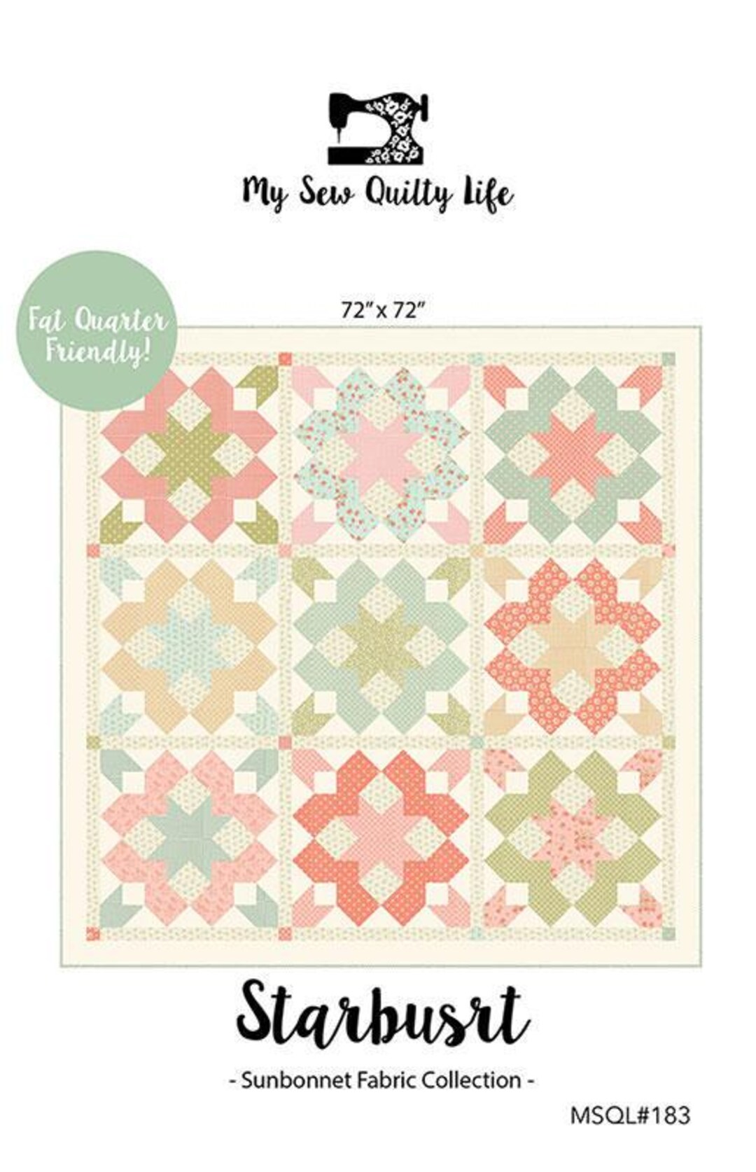 Starburst Quilt Kit Featuring Sunbonnet by Heather Briggs of My Sew ...