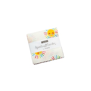 Rainbow Garden Mini Charm Pack 42 Pieces by Abi Hall for Moda 35360MC Sold in HALF yard increments