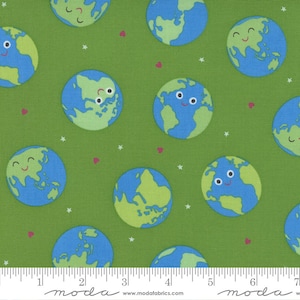Rainbow Garden Broccoli by Abi Hall for Moda Fabrics 35361 12 Sold in HALF yard increments