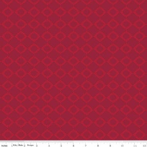 American Beauty Burst Red by Dani Mogstad for Riley Blake Designs C14445-RED Fabric sold in HALF YARD increments.