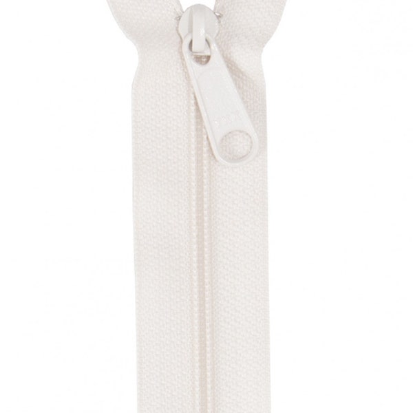 24" Ivory Single Slide Handbag Zipper by ByAnnie ZIP24-102. 24 inch zippers for handbags purses