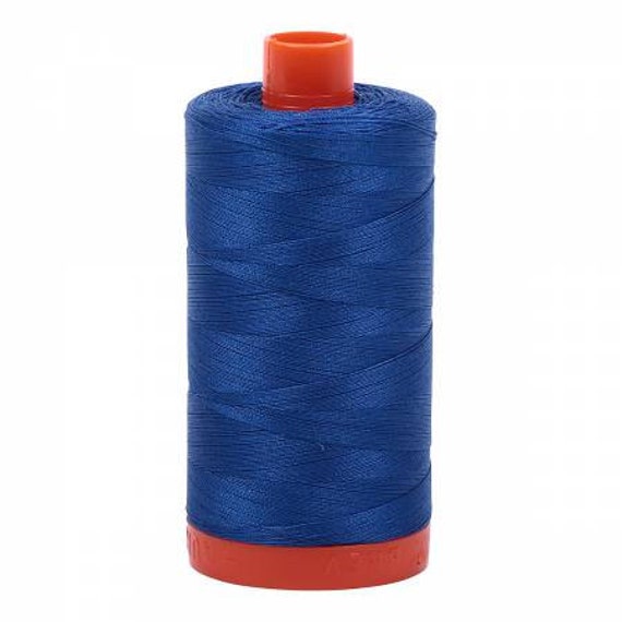 Medium Blue 2735 New AURIFIL Large Spool Thread 50 wt 1422 yards