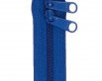 40" Blastoff Blue Double Slide Handbag Zipper by ByAnnie ZIP40-215. 40 inch zippers for handbags purses