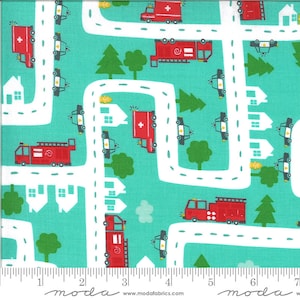 On the Go Five Alarm Jet Stream by Stacy Iest Hsu for Moda fabrics. 20723 12 Fabric is sold in HALF YARD increments
