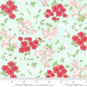 Lighthearted Gather Light Aqua by Camille Roskelley for Moda Fabrics 55294 14 Fabric sold in HALF YARD increments