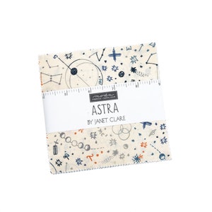 Astra Mini Charm Pack by Janet Clare for Moda Blue blues cream 16920MC
