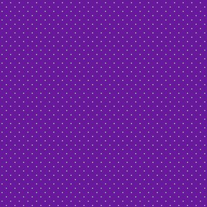 May include: A purple background with a white polka dot pattern.