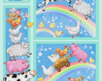 Wee Ones Over the Rainbow 1 Yard Panel by Oasis Fabrics Collection 598491