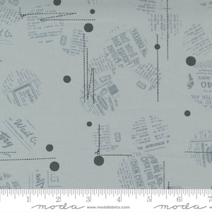 Modern Backgrounds Even More Paper Zen Grey by Brigitte Heitland for Zen Chic for Moda Fabrics. 1762 14. Sold in HALF yard increments