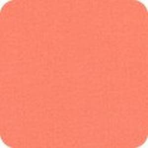 May include: A solid coral orange fabric swatch. The fabric has a smooth, slightly textured surface.