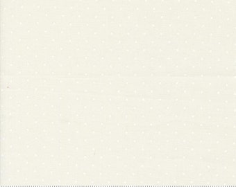 Shoreline Dots Cream White by Camille Roskelley for Moda Fabrics 55307 21 Fabric sold in HALF YARD increments