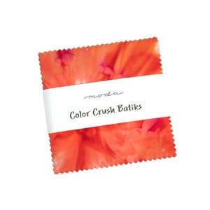 Color Crush Batiks Charm Pack 42 Pieces by Moda Fabrics 4363PP