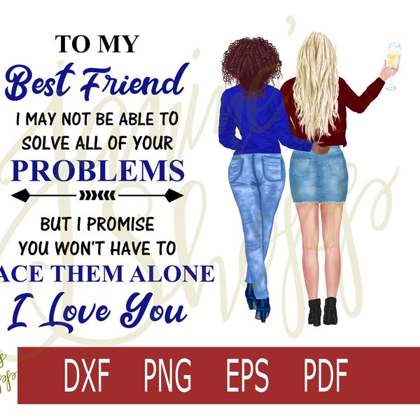 waterslide decal To My Best Friend - png eps pdf for use with sublimation waterslide tattoo paper vinyl print craft machines