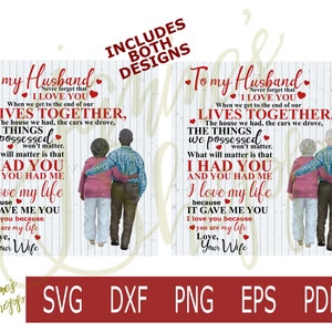 Waterglijbaan sticker To My Husband Love Your Wife-png eps pdf voor gebruik met sublimatie waterglijbaan tattoo papier vinyl print ambachtelijke machines