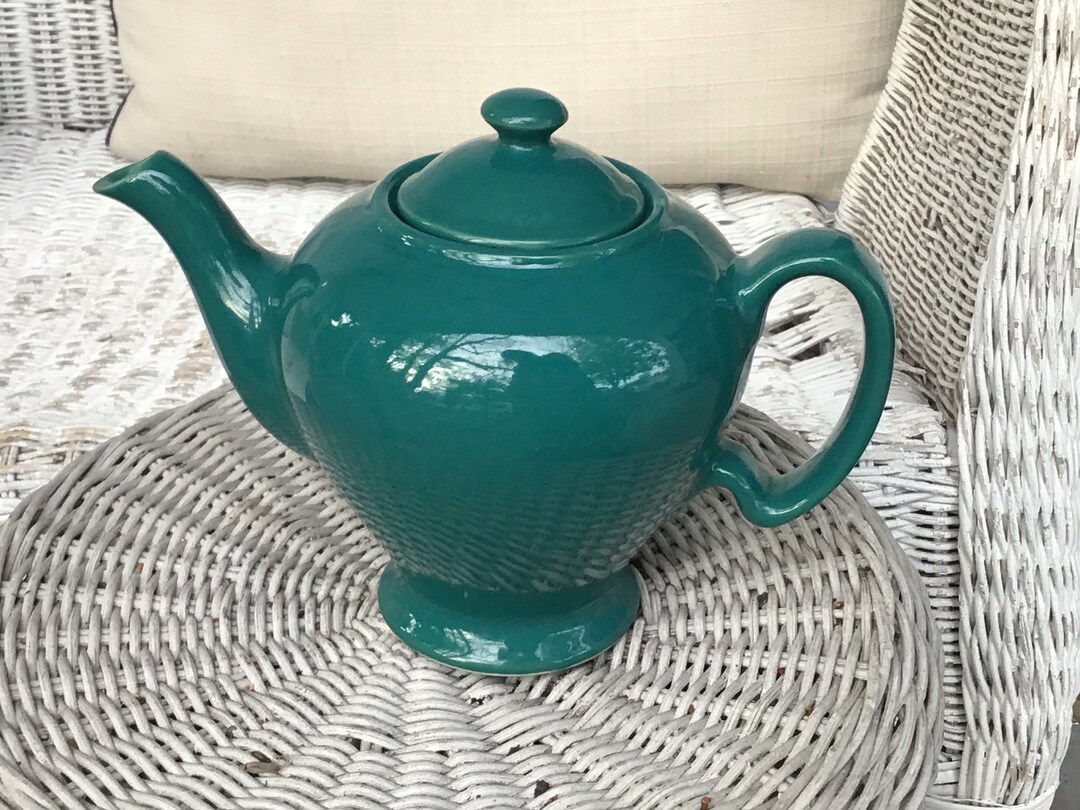 Vintage Mccormick Tea Ceramic Teal 4 Cup Teapot Etsy