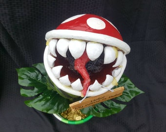 Mario piranha plant - super mario brothers plant - sewer plant - mario brothers plant - piranha plant - mario sewer plant