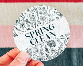 All purpose household cleaner label - Spring Clean