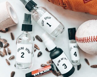 Baseball Essential label set