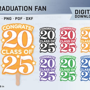 2025 Seniors, Graduation Paddle Fan, Graduation Fan Template, Class of 2025, Paddle Fan Template, Paddle Fan, Fan Paddle Template