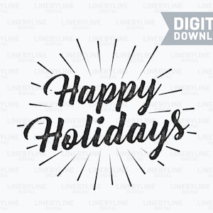 Buone Feste SVG, Buone Feste EPS, Buone Feste PNG, Banner Festività, Sfondo Buone Feste, Download Digitale, Download Istantaneo