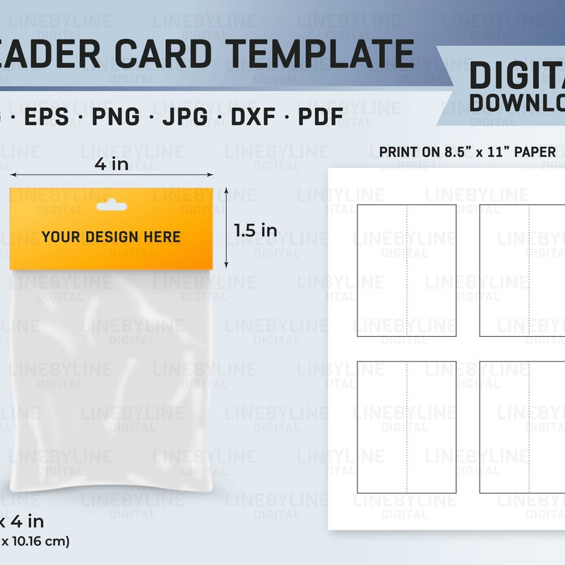Packing Cards Template - Etsy