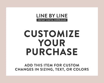 Custom Order - ONE Digital Item Only