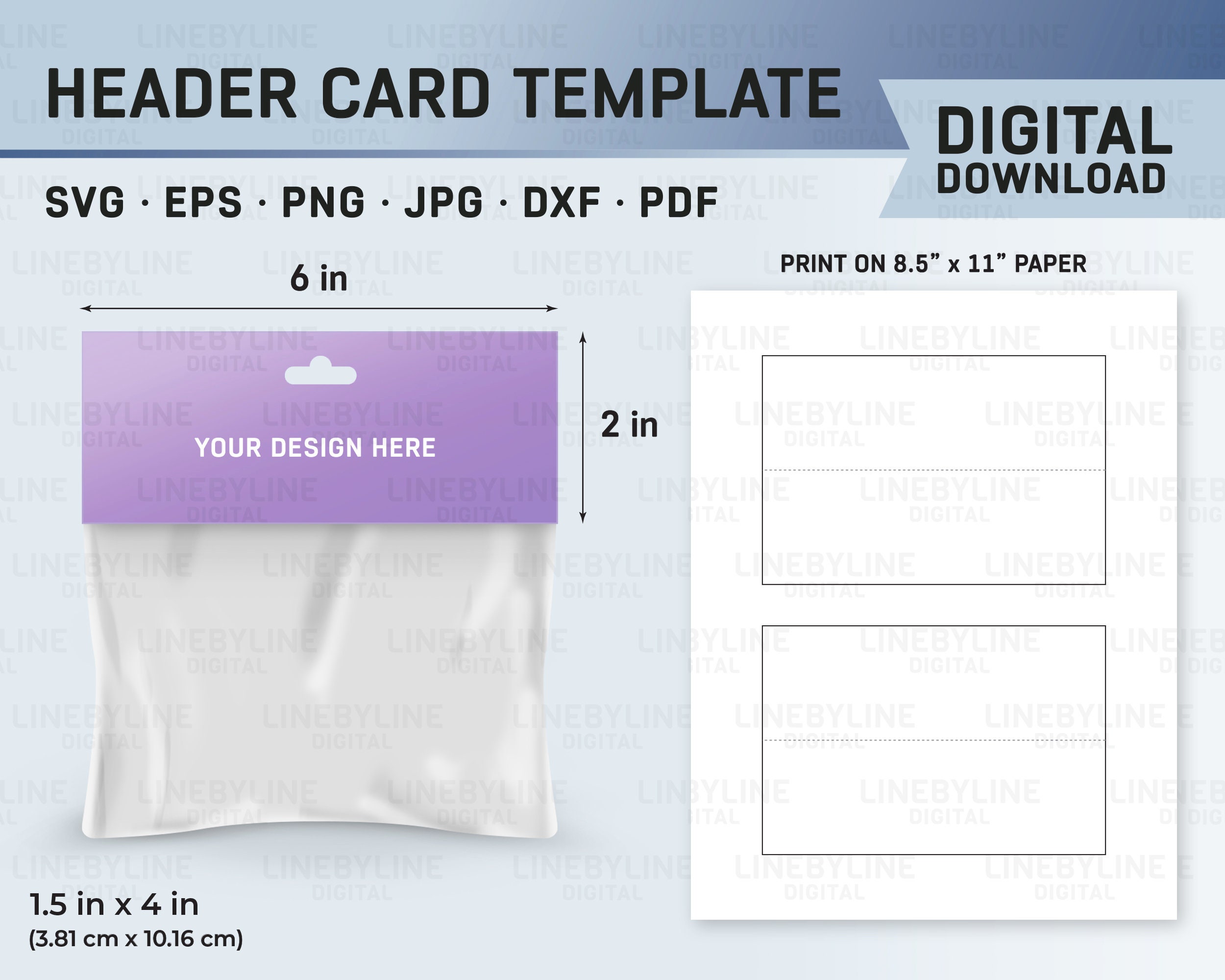 Header Card Template Bag Topper Template Polybag Header Card Snacks Header Card Template Bag Topper Template Polybag Header Card Snacks