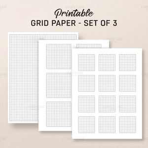 Grid Paper, Blank Grid Paper, Printable Grid Paper, Graph Paper, Blank Graph Paper, Printable Graph Paper 0.5cm Grid Paper, 5mm Grid Paper