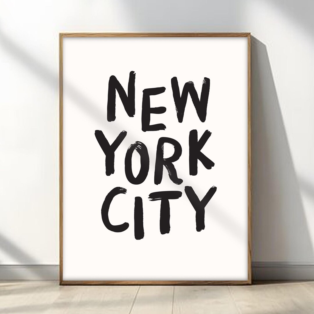 New York Poster Art New York Wall Print New York City Poster NYC Print ...